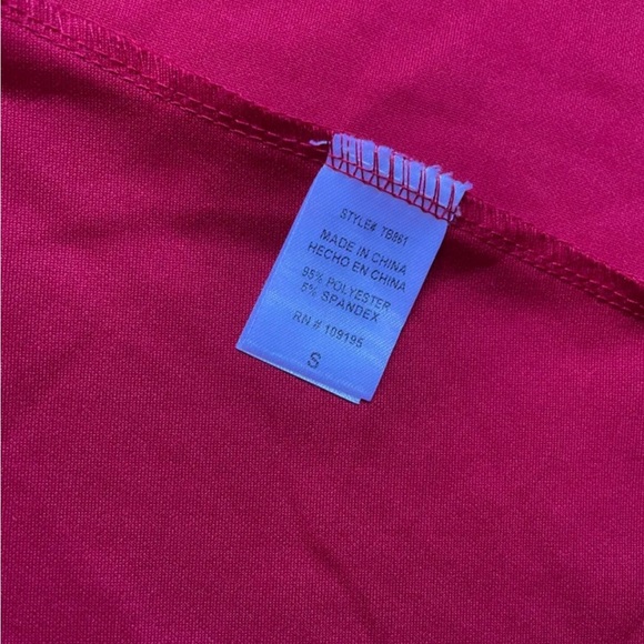 Love J Asymmetrical Ruffle Sleeve Red High-low Tunic - Small - Picture 4 of 9